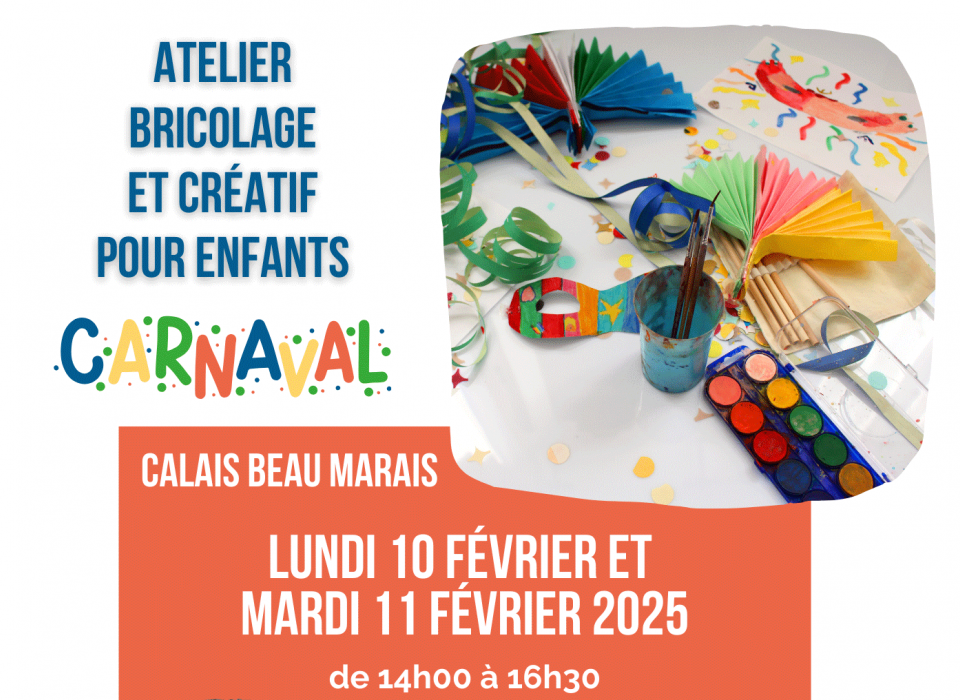 Atelier bricolage et créatif pour enfants