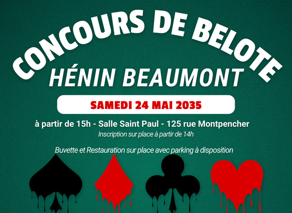 Concours de belote à Hénin Beaumont Concours de belote à Hénin Beaumont