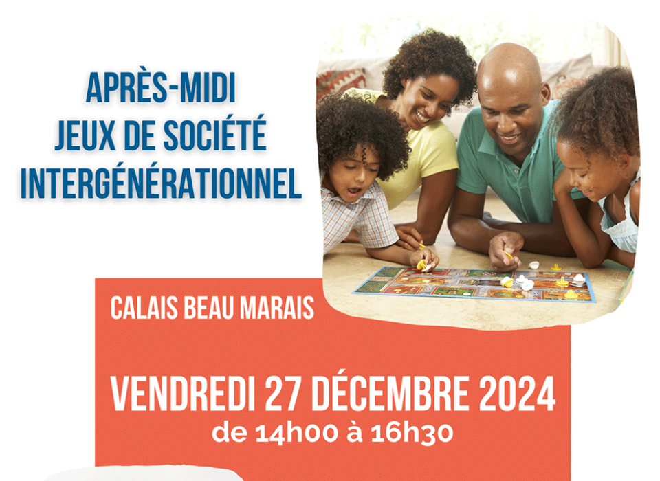 Après-midi jeux de société intergénérationnel Après-midi jeux de société intergénérationnel