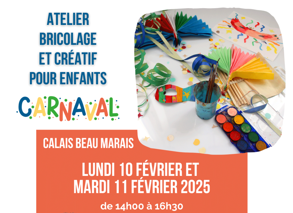 Atelier bricolage et créatif pour enfants Atelier bricolage et créatif pour enfants