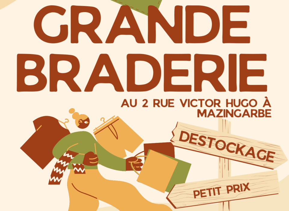 Affiche de la braderie de Mazingarbe